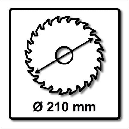 Festool Hoja de sierra especial 210 x 30 x 2,4 mm TF72 ( 493201 )