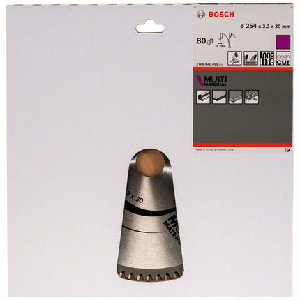 Lama circolare BOSCH Ø esterno 254 mm Numero di denti 80 HLTCG ( 8000342267 )