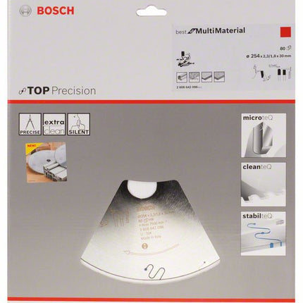 Lama circolare BOSCH Ø esterno 254 mm Numero di denti 80 HLTCG ( 8000342277 )
