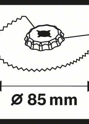 Hoja de sierra segmentada BOSCH ACZ 85 EIB Ø 85 mm (8000345564)