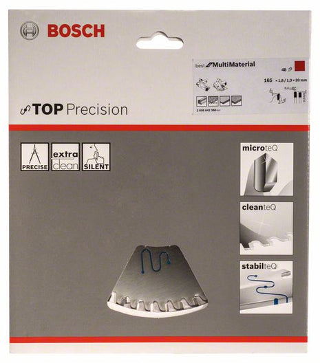 BOSCH Piła tarczowa Ø zewnętrzna 165 mm Liczba zębów 48 HLTCG ( 8000342274 )