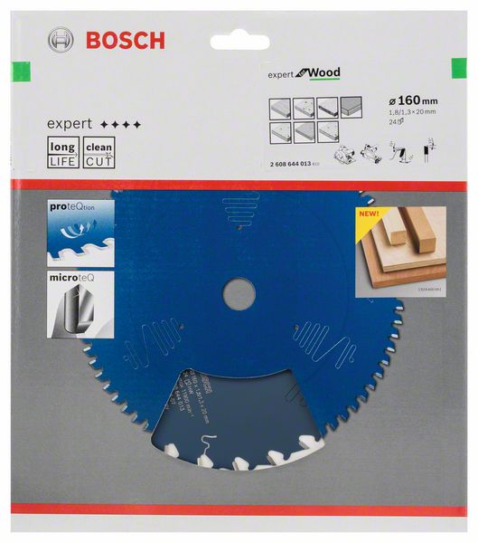 BOSCH circular saw blade Expert for Wood Outer Ø 160 mm Number of teeth 24 WZ ( 8000342037 )