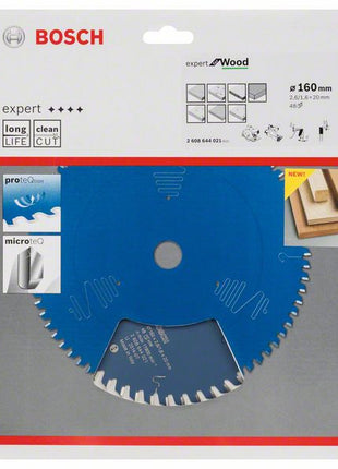 BOSCH Lame pour scie circulaire Expert for Wood Ø extérieur 160 mm Nombre de dents 48 WZ ( 8000342045 )