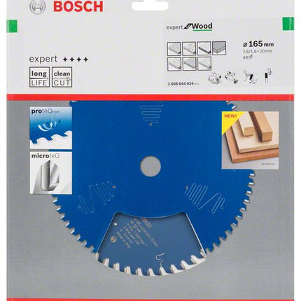 BOSCH circular saw blade Expert for Wood Outer Ø 165 mm Number of teeth 48 WZ ( 8000342048 )