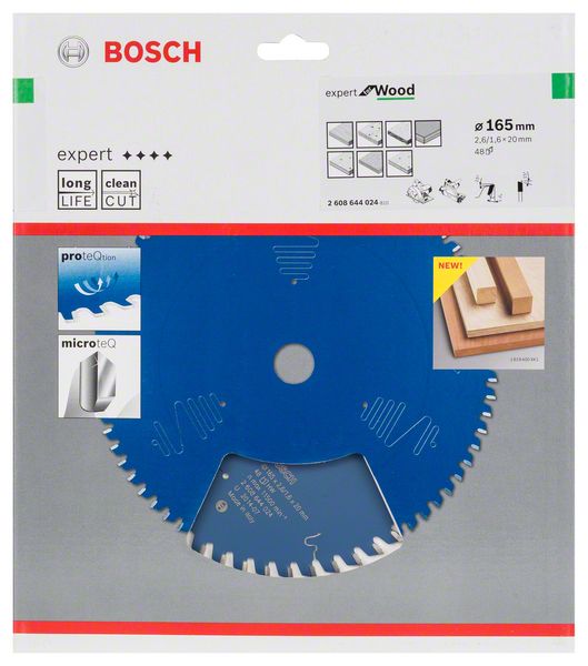 BOSCH circular saw blade Expert for Wood Outer Ø 165 mm Number of teeth 48 WZ ( 8000342048 )