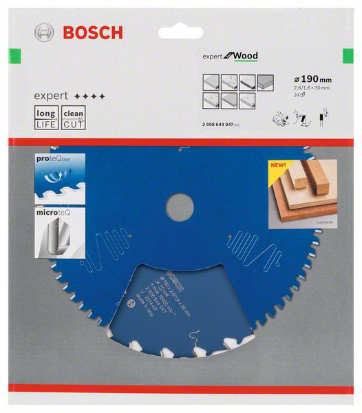 BOSCH circular saw blade Expert for Wood Outer Ø 190 mm Number of teeth 24 WZ ( 8000342075 )
