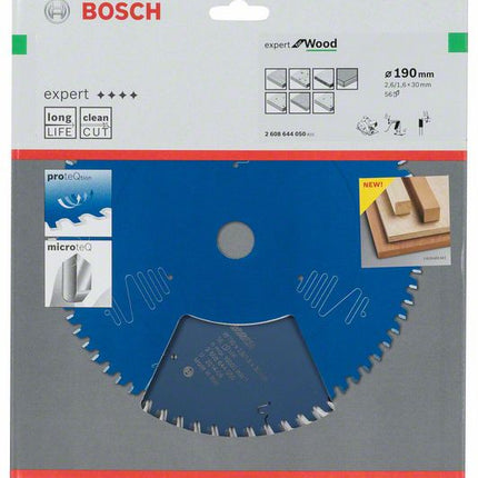 BOSCH circular saw blade Expert for Wood Outer Ø 190 mm Number of teeth 56 WZ ( 8000342078 )