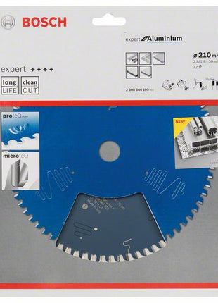 Hoja de sierra circular BOSCH diámetro exterior 210 mm número de dientes 72 HLTCG (8000342165)