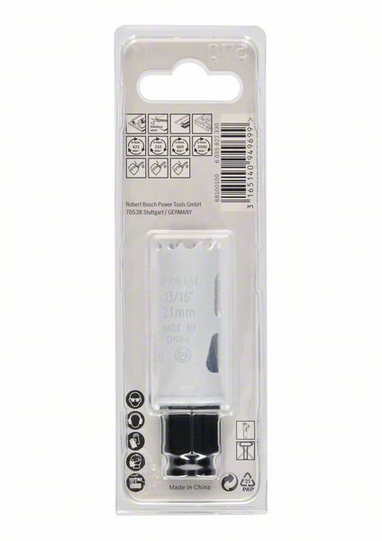 BOSCH Sierra de corona Ø 21 mm Profundidad de corte 40 mm ( 8000342579 )