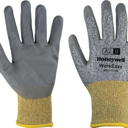 Guantes anticorte HONEYWELL Workeasy 13G GY PU A2/B talla 10 gris/amarillo ( 4000391463 )