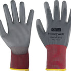 HONEYWELL gloves Workeasy 13G GY PU 1 size 9 grey/red ( 4000391456 )
