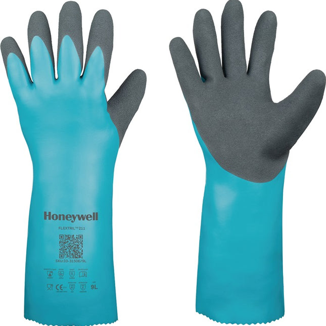 Guantes químicos HONEYWELL FLEXTRIL™ 211 talla 8 verde (4000391296)