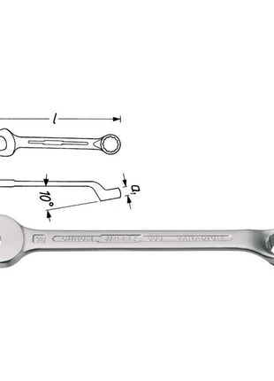 HAZET Clé mixte 603 SW 13 mm Longueur 160 mm ( 8000465083 )