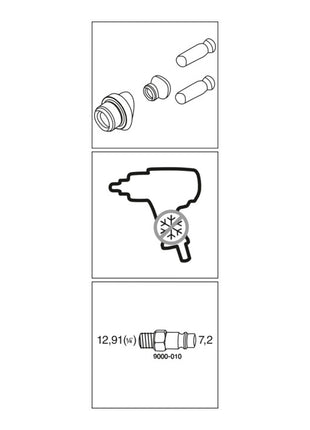 Llave de impacto neumática HAZET 9012SPC 12,5 mm (1/2″) A4-kt. (4000898917)