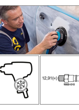 Lijadora excéntrica de aire comprimido HAZET 9033-2 150 mm (4000898934)