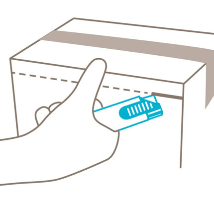 MARTOR safety knife SECUNORM HANDY No. 445 Length 100 mm Width 7.8 mm Height 25.5 mm ( 4000817784 )
