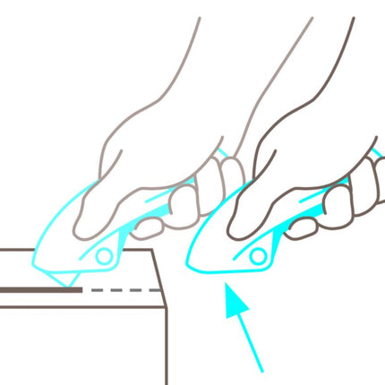MARTOR safety knife SECUPRO MERAK Length 128 mm Width 18 mm Height 50 mm ( 4000817798 )