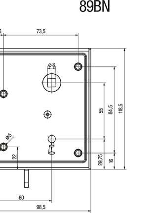 BEVER uniwersalny zamek do felg 89 BK / PK DIN lewy / prawy BB ( 3000251630 )