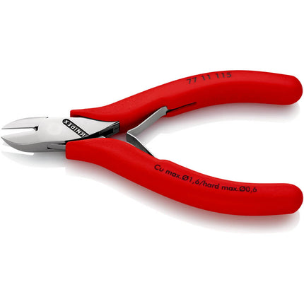 KNIPEX Electronics diagonal cutters length 115 mm shape 1 ( 4000810486 )