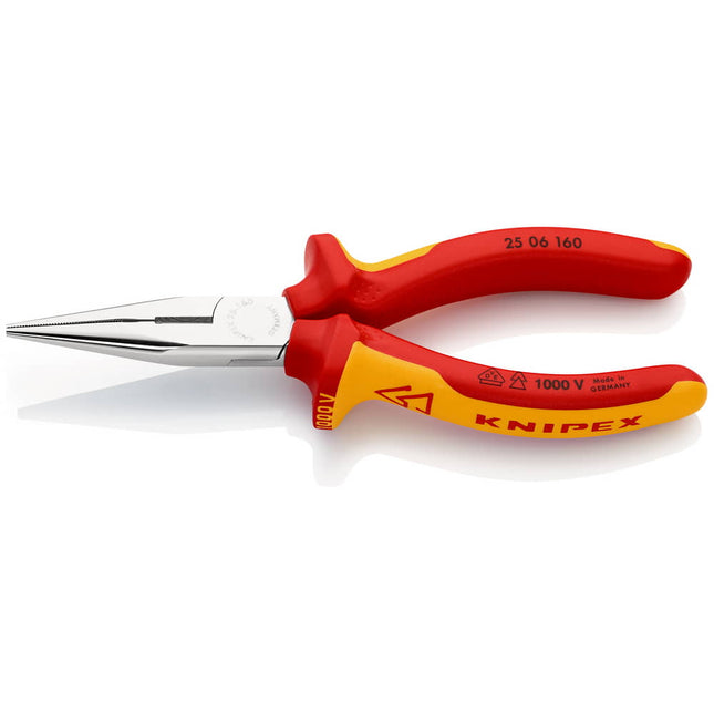 KNIPEX Round nose pliers DIN ISO 5745 Length 160 mm flat/round straight ( 4000810325 )