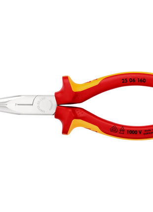 KNIPEX Flachrundzange DIN ISO 5745 Länge 160 mm flach/rund gerade ( 4000810325 )