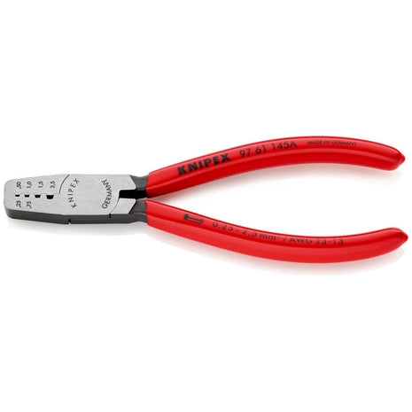 Szczypce do zaciskania końcówek przewodów KNIPEX o długości całkowitej 145 mm ( 4000794840 )