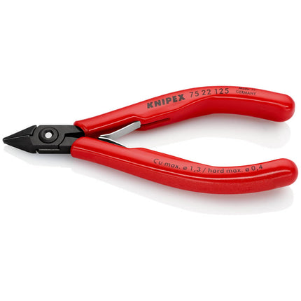 KNIPEX Pince coupante latérale électronique  longueur 125 mm forme 2 ( 4000794622 )