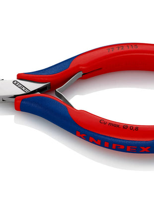 KNIPEX Elektronik-Seitenschneider Länge 115 mm Form 4 ( 4000810743 )