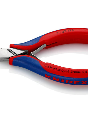 KNIPEX Electronics szczypce tnące boczne długość 115 mm kształt 3 ( 4000810749 )