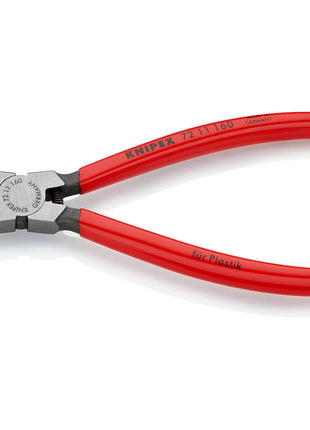 KNIPEX Szczypce tnące ukośne do tworzyw sztucznych Długość całkowita 160 mm ( 4000810180 )