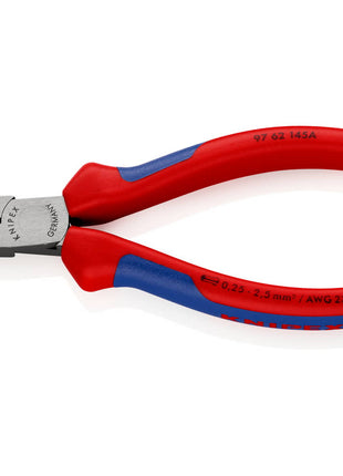 Szczypce do zaciskania końcówek przewodów KNIPEX o długości całkowitej 145 mm ( 4000810490 )