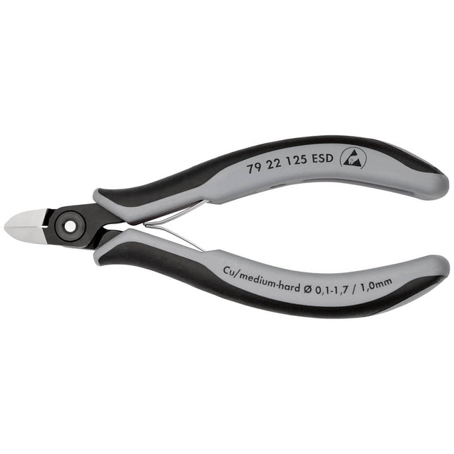 KNIPEX Pince coupante électronique de précision  longueur 125 mm forme 2 ( 4000810830 )