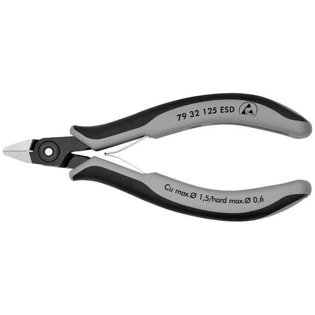 KNIPEX precision electronics diagonal cutters length 125 mm shape 3 ( 4000810831 )