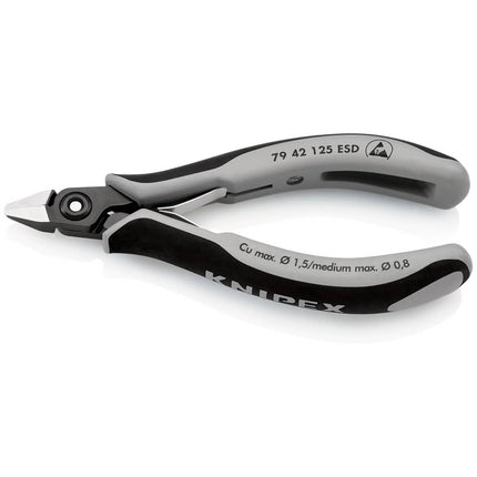 KNIPEX precyzyjne szczypce tnące boczne do elektroniki długość 125 mm kształt 4 ( 4000810832 )