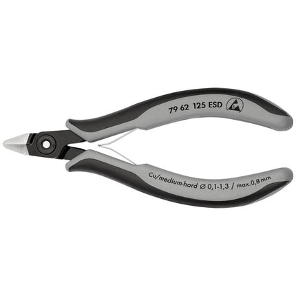 Frese diagonali per elettronica di precisione KNIPEX lunghezza 125 mm forma 6 ( 4000810841 )