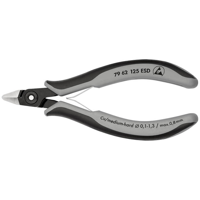 Fresas diagonales KNIPEX para electrónica de precisión longitud 125 mm forma 6 ( 4000810841 )