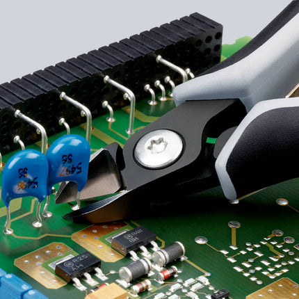 Fresas diagonales para electrónica de precisión KNIPEX, longitud 125 mm ( 4000795064 )