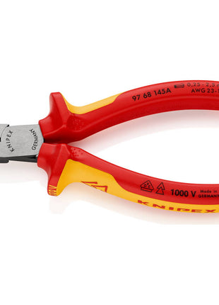 Szczypce do zaciskania końcówek przewodów KNIPEX o długości całkowitej 145 mm ( 4000795074 )