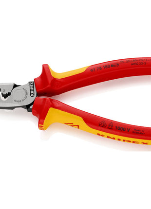 KNIPEX Alicates para punteras de alambre longitud total 180 mm (4000795285)