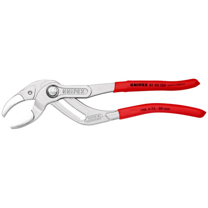 Pinze per sifoni/connettori KNIPEX lunghezza 250 mm luce 25 - 80 mm ( 4000795327 )
