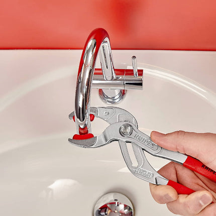 Pinza per sifoni/connettori KNIPEX Lunghezza 250 mm Larghezza di serraggio 10 - 75 mm ( 4000795331 )