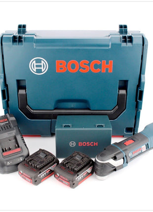 Bosch GOP 18 V-EC Professional Akku Multi Cutter in L-Boxx mit GAL 1880 Ladegerät und 2x GBA 6 Ah Akku und 20 tlg. Zubehör-Set + Bosch 4 tlg. Fliesen Set ( 2608661695 ) - Toolbrothers