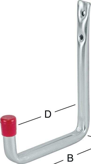 Gancho mural VORMANN en forma de U sin revestimiento de goma Proyección 250 mm ( 3000273043 )