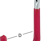 VORMANN wall hook U-shaped red rubber projection 150 mm ( 3000273044 )