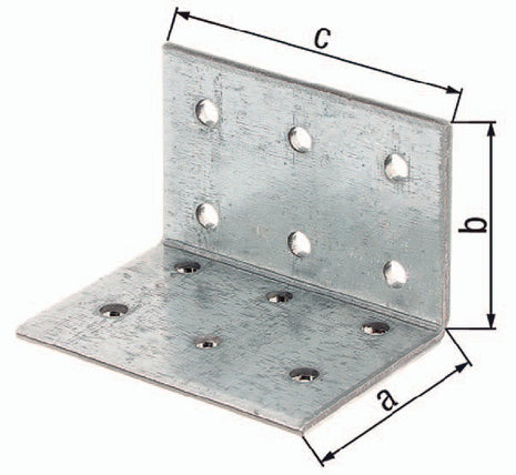 GAH perforated plate angle ETA-8/165 60 x 60x40mm ( 3000200336 )