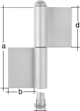 Cinta de construcción GAH tipo K04 de 2 piezas para soldar (3000200618)