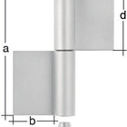 GAH construction hinge type K04 2-part for welding ( 3000200620 )