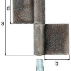GAH Konstruktionsband Typ K04 2-teilig zum Anschweißen ( 3000200621 )