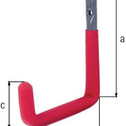 GAH wall hook U-shape red rubber projection 153 mm ( 8000256294 )