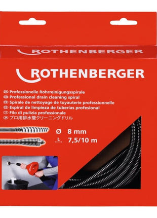 ROTHENBERGER herramienta espiral ROSPIMATIC longitud 7,5 m espiral Ø 8 mm (8000739564)